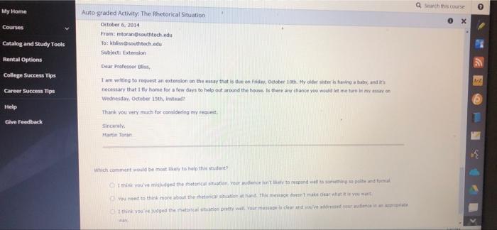 Ne Auto Graded Activity The Rhetorical Situation 1 The Rhetorical Situation And Study Tools Rhetoric Is The Study Of H 4