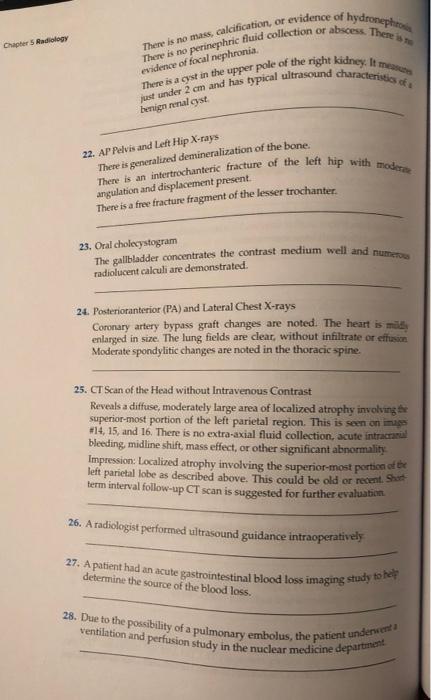 Hapter 5 Radiology Chapter 5 Review Materials And Are Available To Approved Instructors Textbook Answers To Even Number 3
