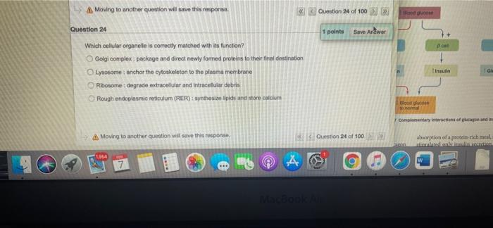 Moving To Another Question Will Response On 17 Of 100 Wer Question 17 1 Points Profesor Develops With Hydrophilic Hormo 8