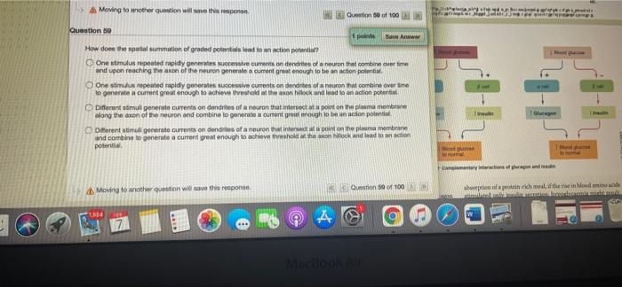 Question 51 1 Points Suve Answer Activation Of A Receptor That Functions As An Ion Channel Nuses Which Of The Following 9