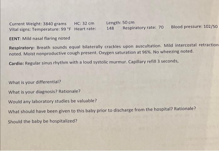 Baby S Is An African American Male Born At 24 Weeks And 1 Day Gestation Who Is Now 5 Months Of Age Baby Was Brought To 2
