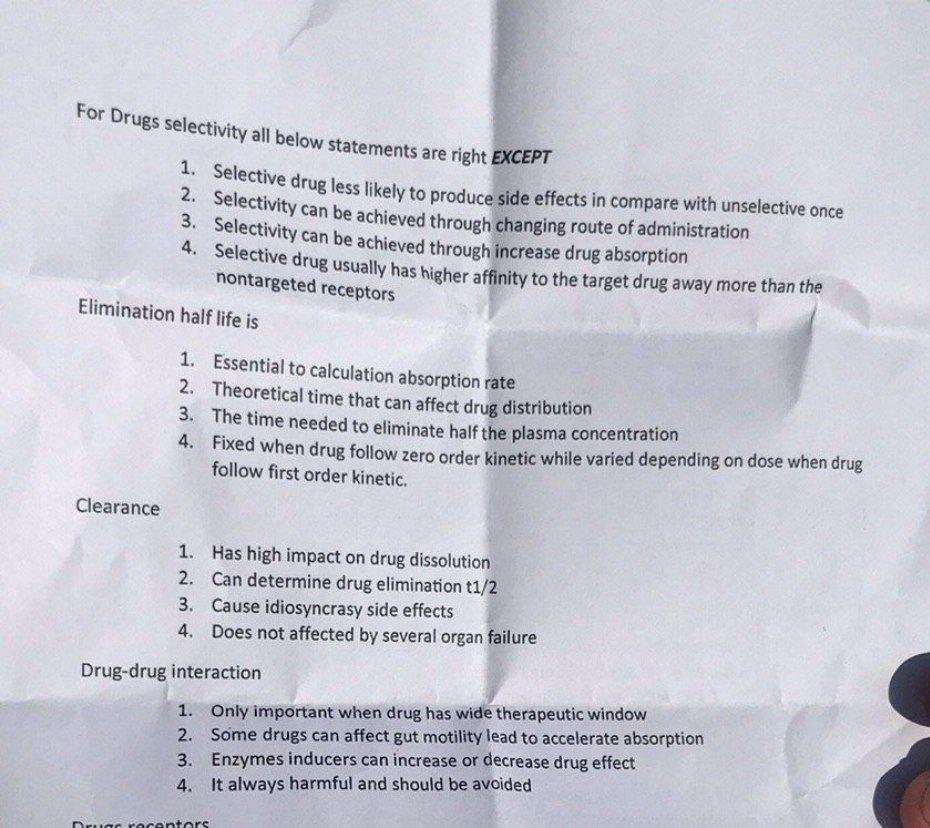 For Drugs Selectivity All Below Statements Are Right Except 1 Selective Drug Less Likely To Produce Side Effects In Com 1
