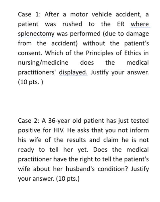 Case 1 After A Motor Vehicle Accident A Patient Was Rushed To The Er Where Splenectomy Was Performed Due To Damage Fr 1