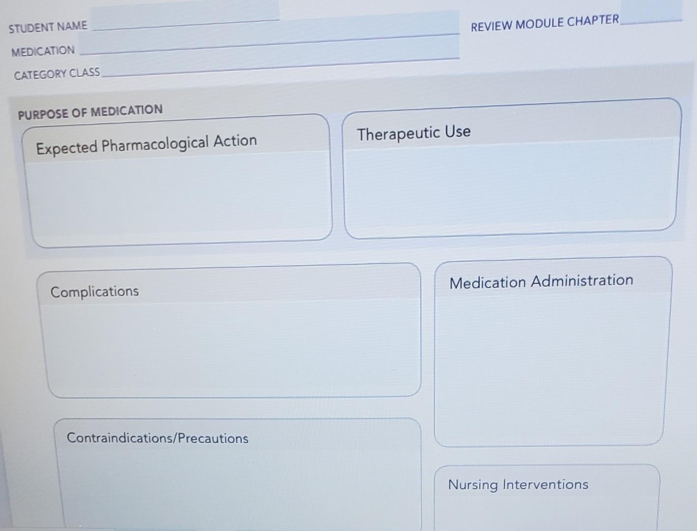 Digoxin Warfarin Student Name Review Module Chapter Medication Category Class Purpose Of Medication Therapeutic Use Ex 2