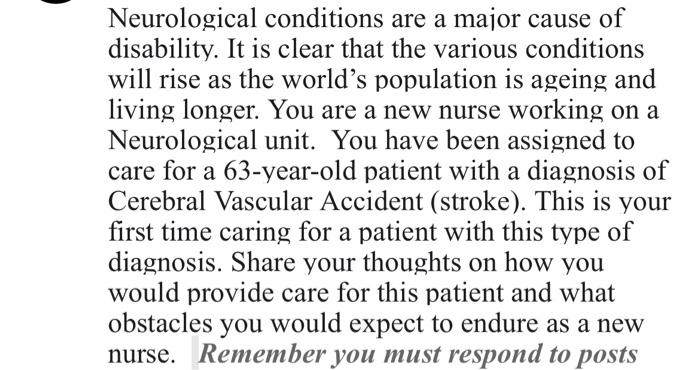 Neurological Conditions Are A Major Cause Of Disability It Is Clear That The Various Conditions Will Rise As The World 1