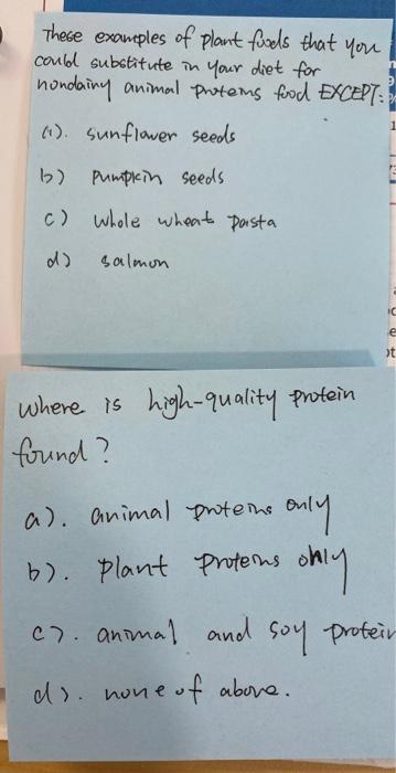 These Examples Of Plant Funds That You Could Substitute In Your Diet For Nondainy Animal Proteus Food Except 1 Sunfl 1