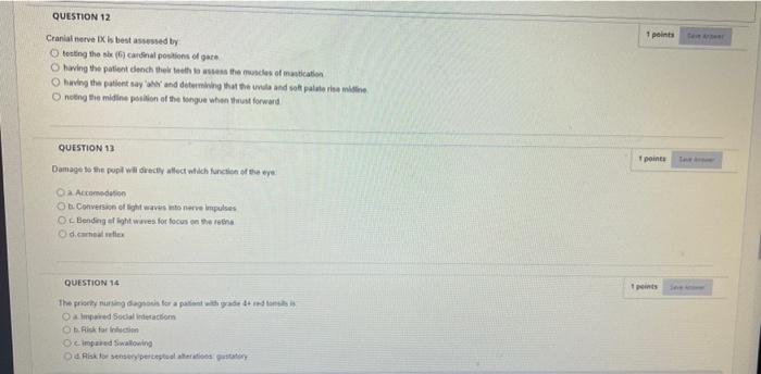Question 10 You Collected The Objective Data Of The Meent System The Findings Are Noted To Be Normal What Documentation 2