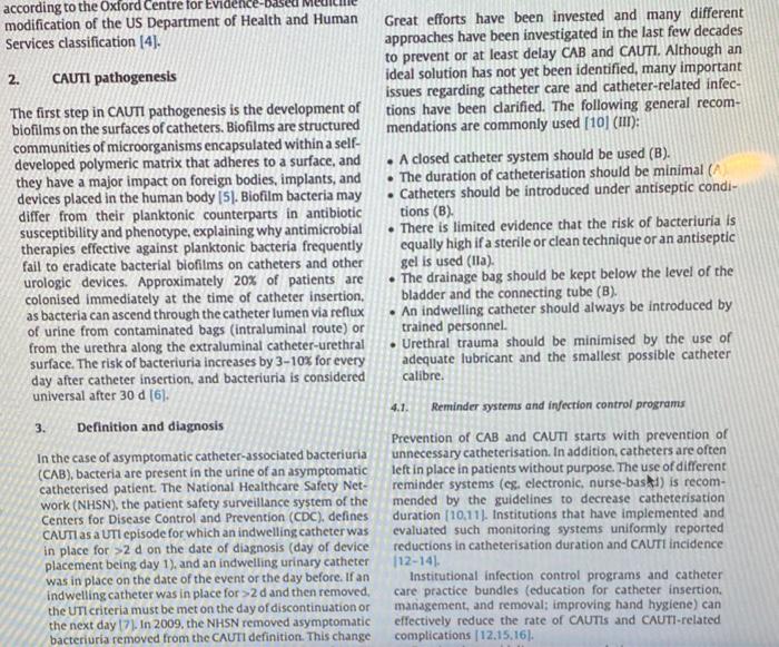 Catheter Assoviated Urinary Tract Infection And Answers The Following Questions I Will Like Ot Back Abstractcatheter 3