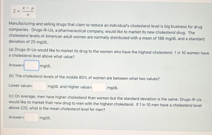 7 X O Manufacturing And Selling Drugs That Claim To Reduce An Individual S Cholesterol Level Is Big Business For Drug 1