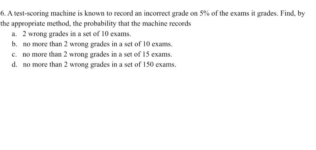 6 Find The Mean And Standard Deviation Of The Binomial Distribution When N 60 And P 1 6 Note That This Would Correspo 2