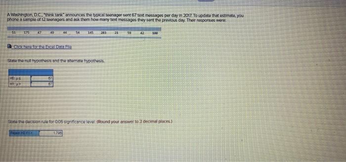 A Washington Dc Think Tank Announces The Typical Teenager Sont 67 Text Messages Per Day In 2017 To Update That Estima 1