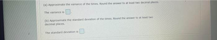Time To Review The Following Table Presents The Time Taken To Review Articles That Were Submitted For Publication To A 2
