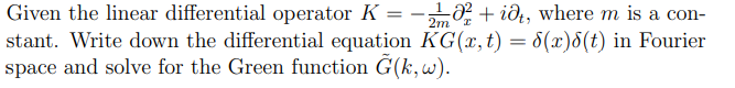 2m Given The Linear Differential Operator K 202 Iol Where M Is A Con Stant Write Down The Differential Equation 1