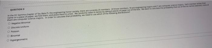 Question In The Dc Gamchapter Of Tau Betathe Engineeringhovrchy There Are Curry Members Of The Name On A Piece Of Paper 1