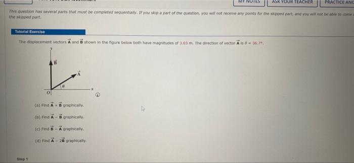 My Notes Ask Your Teacher Practice And This Question Has Several Parts That Must Be Completed Sequentially If You Skip 1