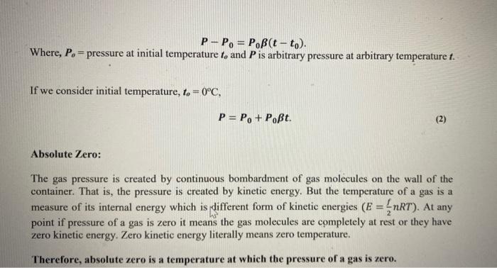 A Q1 What Is The Unit Of P How Do We Evaluate P Experimentally Q2 What Is Po Clarify Q3 What Is Measured Versus Wh 3