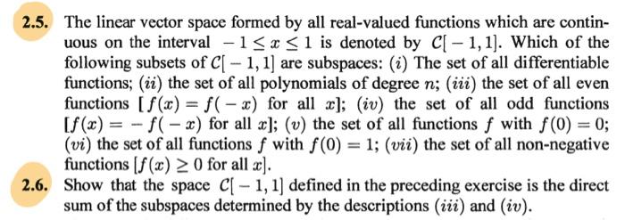 2 1 Show That All Solutions Of A Linear Homogeneous And Nth Order Ordina Differential Equation Constitute An N Dimensi 2