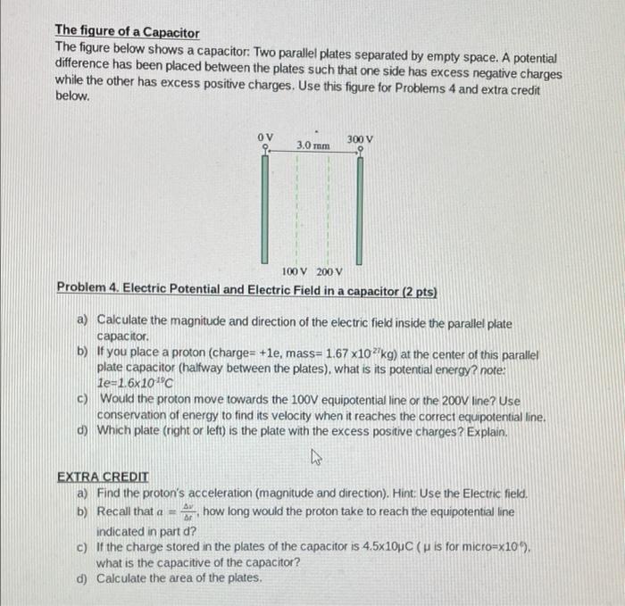 The Figure Of A Capacitor The Figure Below Shows A Capacitor Two Parallel Plates Separated By Empty Space A Potential 1