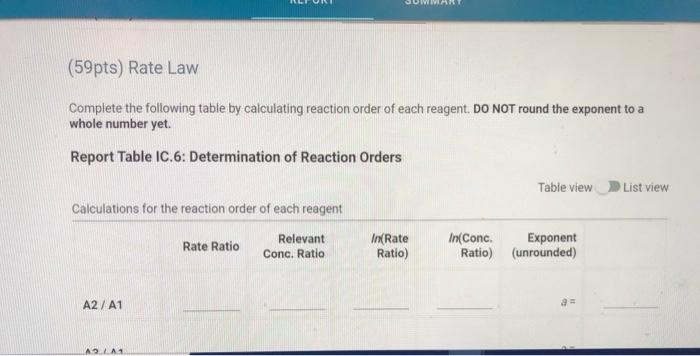 Repl Refer To The Volumes In Table Ic 1 When Preparing The Reagents For Experiments A1 A7 Table Ic 1 Solution Aliquot 11