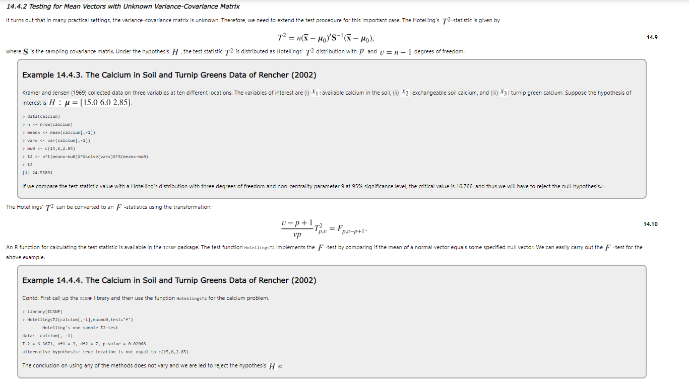 Answer The Following Using The R Statistical Computing Platform Your Answer Should Include The Code You Wrote Plus The 3