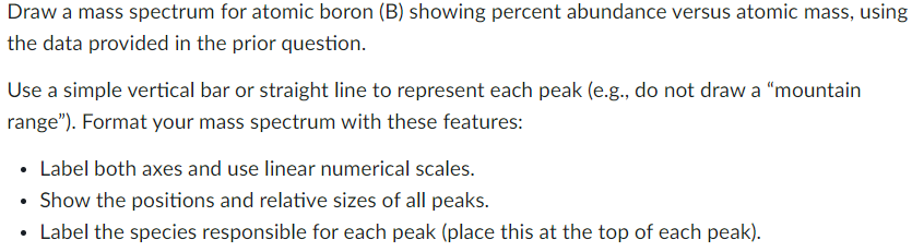 The Element Boron B Has Two Naturally Occurring Isotopes Isotope Approximate Isotope Mass Amu Natural Abundance 2