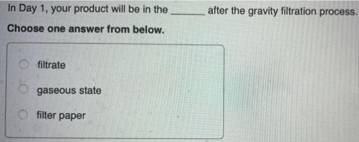 For The Day 1 Procedure What Should You Do If Your Ending Solution Has A Volume Under 75 Ml Choose One Answer From Bel 3