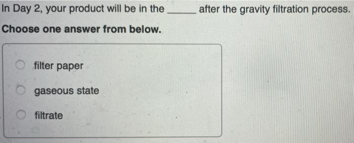For The Day 1 Procedure What Should You Do If Your Ending Solution Has A Volume Under 75 Ml Choose One Answer From Bel 4
