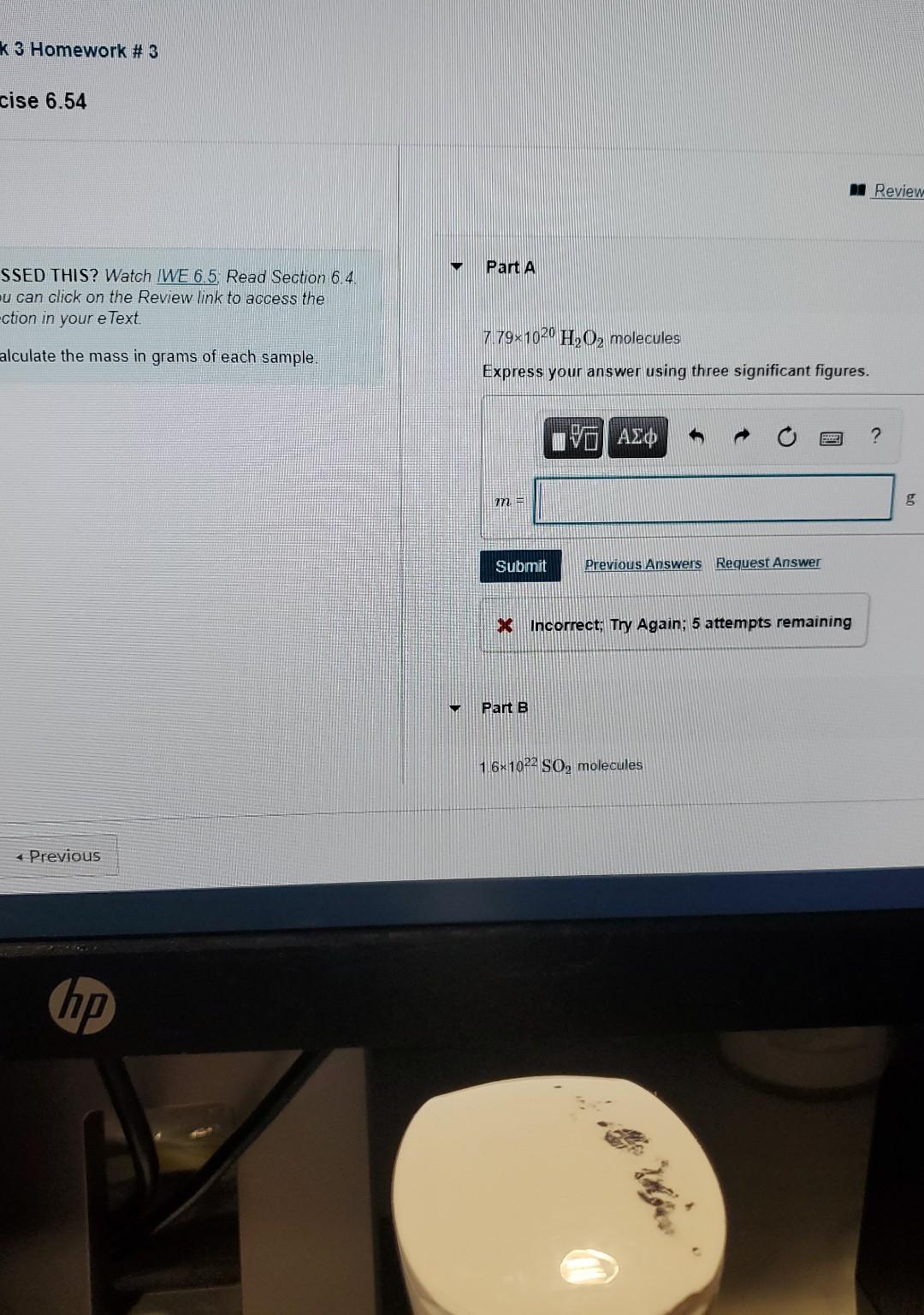 K 3 Homework 3 Cise 6 54 Review Part A Ssed This Watch We 6 5 Read Section 6 4 U Can Click On The Review Link To Acc 1