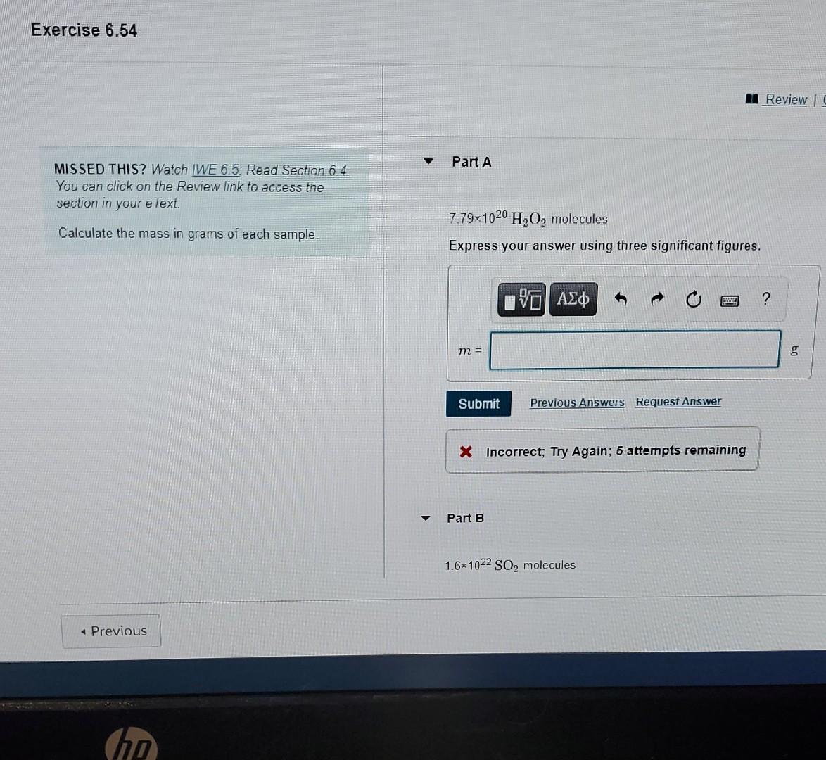 K 3 Homework 3 Cise 6 54 Review Part A Ssed This Watch We 6 5 Read Section 6 4 U Can Click On The Review Link To Acc 2