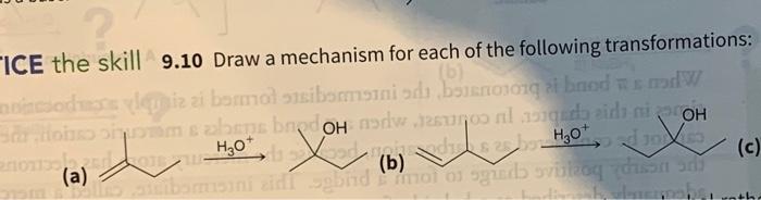 Ice The Skill 9 10 Draw A Mechanism For Each Of The Following Transformations Code Duizzi Bomol Sibeti Od Bannoloq Ai B 1