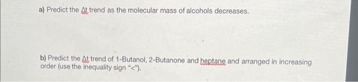 Table 1 Temperature Changes During Evaporation Process Substanc Predicted E At C Explanation For The Predicted At T 2