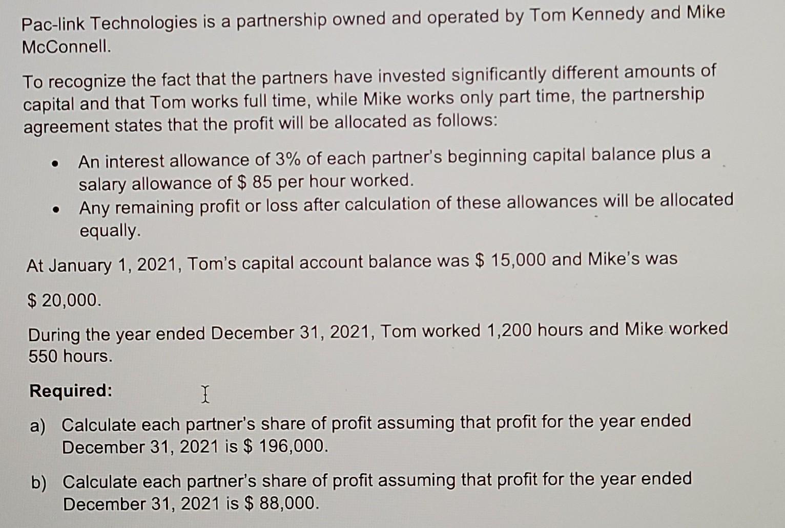 Pac Link Technologies Is A Partnership Owned And Operated By Tom Kennedy And Mike Mcconnell To Recognize The Fact That 1