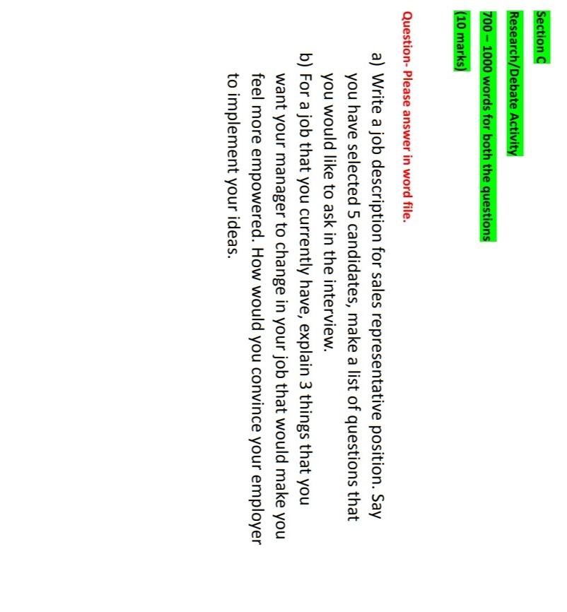 Section Research Debate Activity 700 1000 Words For Both The Questions 10 Marks Question Please Answer In Word File 1