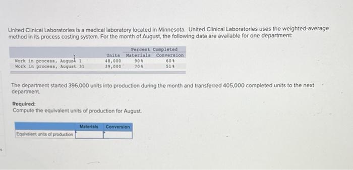 United Clinical Laboratories Is A Medical Laboratory Located In Minnesota United Clinical Laboratories Uses The Weighte 1