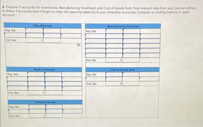 Ompany Uses A Job Order Costing System On January 1 The Beginning Of The Current Year The Company S Inventory Balance 3
