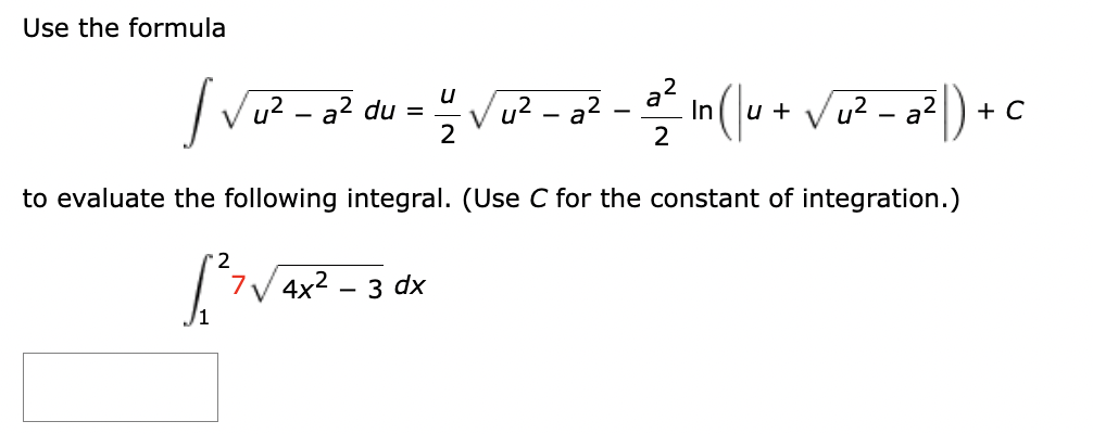 use-the-formula-du-ln-u-c-to-evaluate-the-following-integral