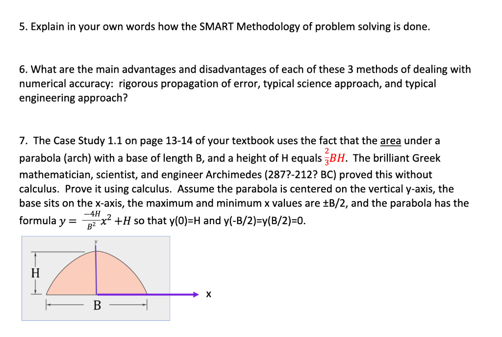 5 Explain In Your Own Words How The Smart Methodology Of Problem Solving Is Done 6 What Are The Main Advantages And D 1