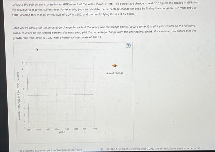 2 Economic Fluctuations And Growth The Following Table Shows Data On A Hypothetical Country S Real Gdp From 1980 Throug 3