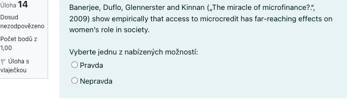Banerjee Duflo Glennerster And Kinnan The Miracle Of Microfinance 2009 Show Empirically That Access To Microcred 1