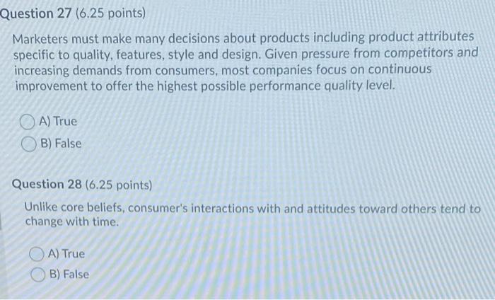 Question 25 6 25 Points Customer Journey Mapping Aids Marketers In Their Understanding Of Customers Experience Touch 2