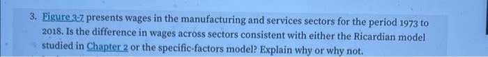 3 Figure 3 2 Presents Wages In The Manufacturing And Services Sectors For The Period 1973 To 2018 Is The Difference In 1