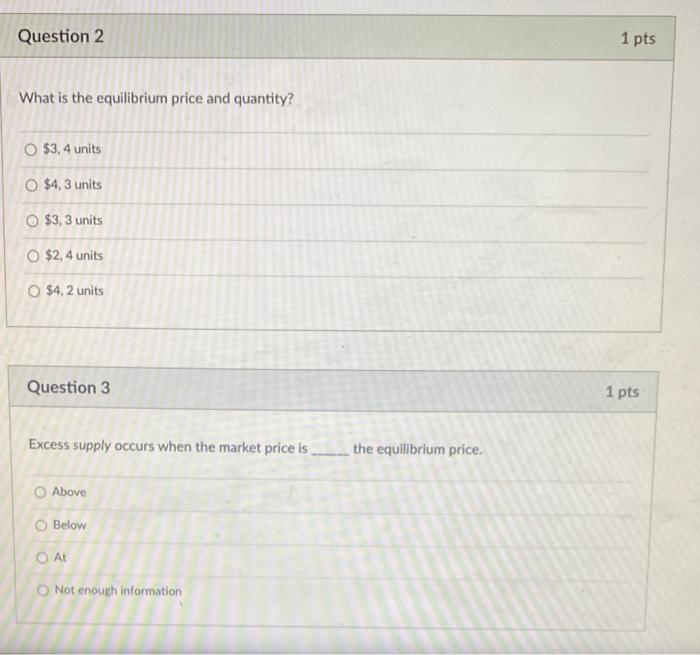D Use The Following Demand And Supply Equations To Answer The Following 2 Questions Qd 2p 10 Qs 3p 5 Question 1 1 P 2
