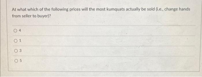 Below Is A Demand Schedule And A Supply Schedule For Kumquats P Od Es 1 101 10 2 87 30 3 76 49 4 58 52 5 45 57 6 33 76 7 2