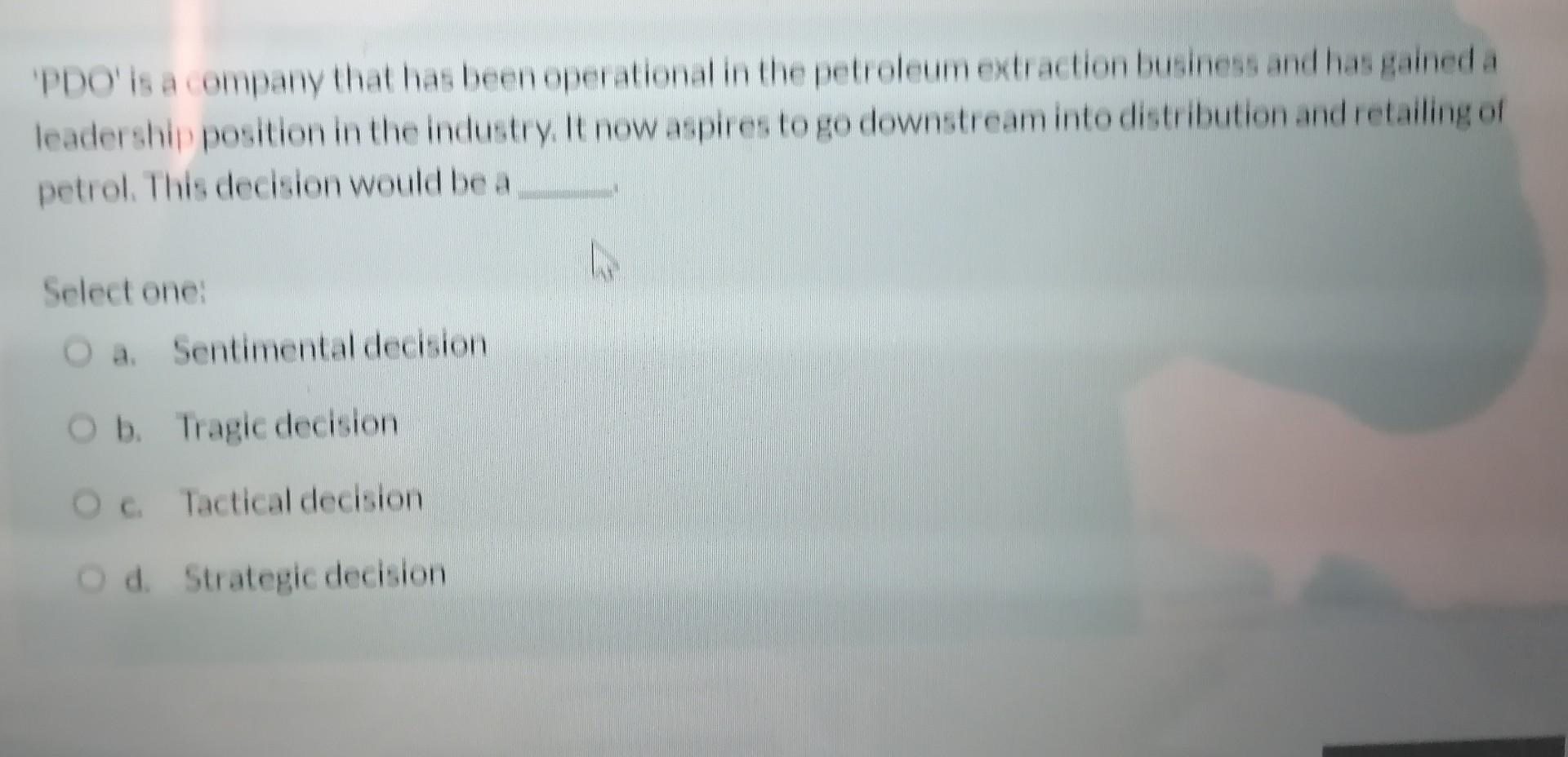Pdo Is A Company That Has Been Operational In The Petroleum Extraction Business And Has Gained A Leadership Position I 1