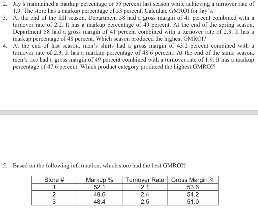 2 Jay S Maintained A Markup Percentage Or 55 Percent Last Season While Achieving A Turnover Rate Of 1 9 The Store Has 1