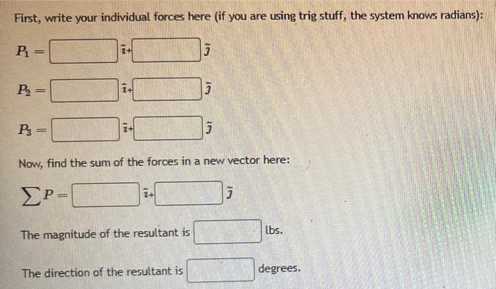 Consider The Three Forces Pulling On A Bracket That S Mounted Firmly Find The Resulting Force And Its Magnitude If P 2