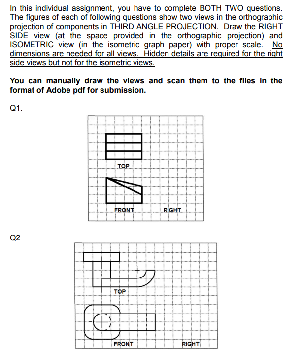In This Individual Assignment You Have To Complete Both Two Questions The Figures Of Each Of Following Questions Show 1