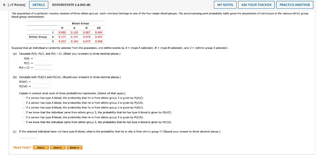 9 7 Points Details Devorestat9 2 4 045 Ml My Notes Ask Your Teacher Practice Another The Population Of A Particular 1