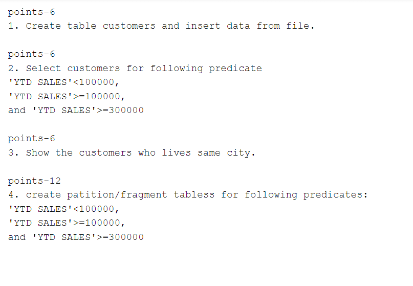 Q Write Postgresql For Below Question Must Give The Below 4 Question Answer 1