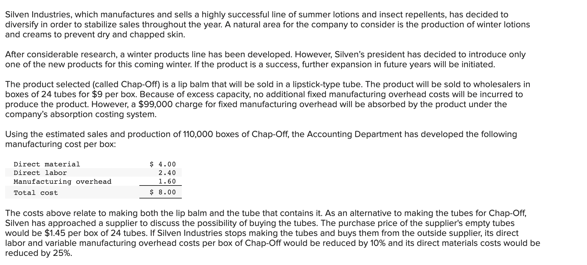 silven-industries-which-manufactures-and-sells-a-highly-successful